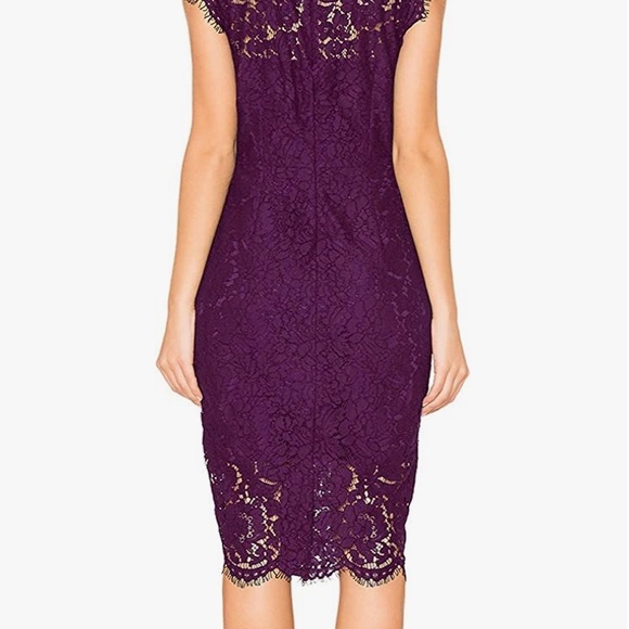 COPY - Merokeety Sleeveless Lace Floral Cocktail Dress - Picture 2 of 11